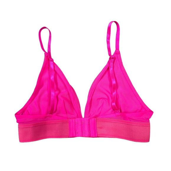 A**holes Live Forever Hot Pink Triangle Top Bralette - Size Small - Picture 3 of 5
